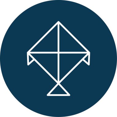 Uçurtma. Web simgesi basit illüstrasyon              