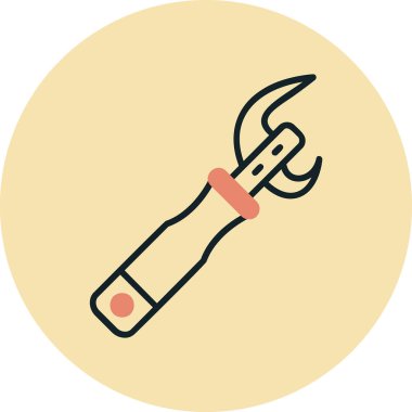 Açıcı simgesi vektör illüstrasyonu