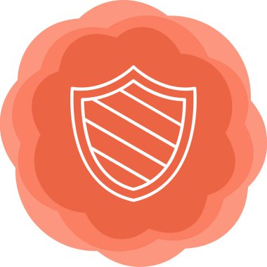 kalkan simgesi web basit illüstrasyon