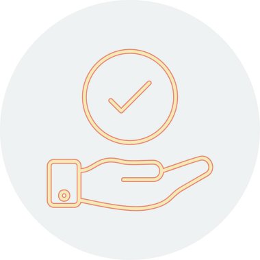 Yapılan İş simgesinin vektör illüstrasyonu