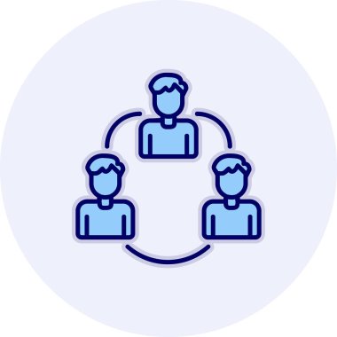 takım çalışması ikon vektör illüstrasyonu 