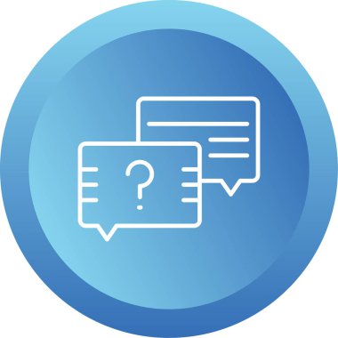 Sohbet baloncukları simgesi, vektör illüstrasyonu basit tasarım