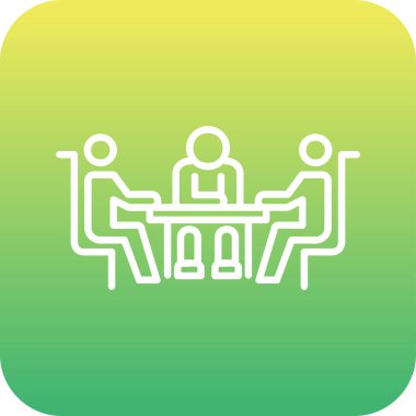 toplantı web simgesi vektör illüstrasyonu 