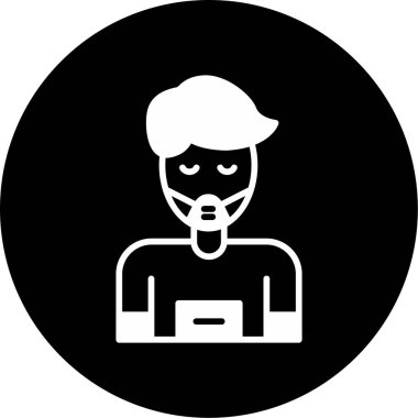 Bir maskenin vektör illüstrasyonu 