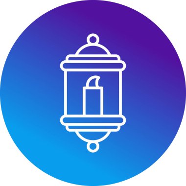 Bir fener ağ simgesinin vektör illüstrasyonu