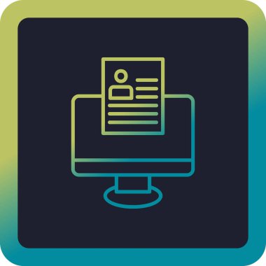 Çevrimiçi Web simgesi, vektör illüstrasyonu