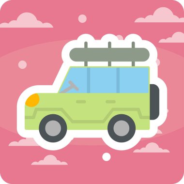 Safari cipi. Web simgesi basit illüstrasyon 