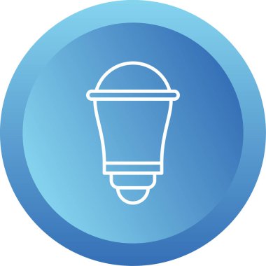 Enerji tasarrufu ampulü. Web simgesi basit illüstrasyon