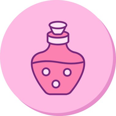 İksir ağı simgesi, vektör illüstrasyonu