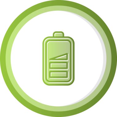 düşük pil web simgesi, vektör çizim