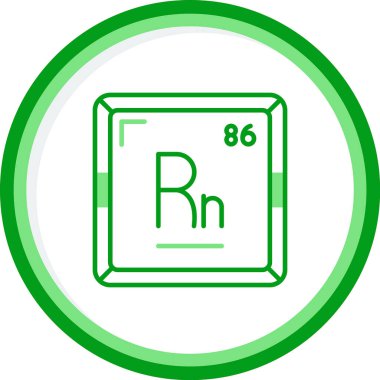 Radon modern simgesinin vektör illüstrasyonu                      