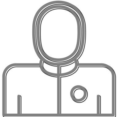 Avatar Eskrim Ağı simgesi, vektör illüstrasyonu 