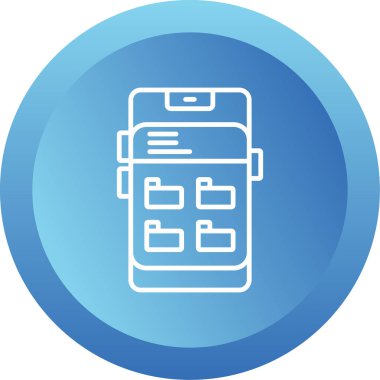 Dizin Yönetimi. Web simgesi basit illüstrasyon              