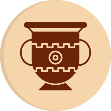 Amforo web simgesinin vektör illüstrasyonu             