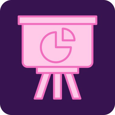 Pasta çizelgesi simgesi, vektör illüstrasyonu 