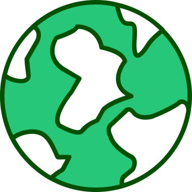 Toprak. Web simgesi vektör illüstrasyonu 
