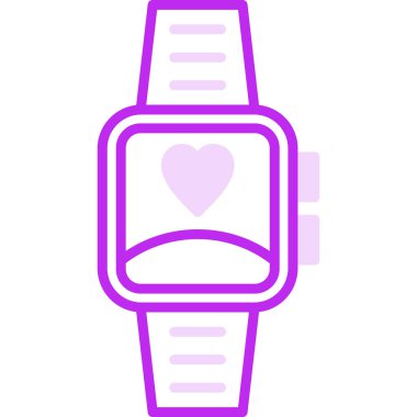 akıllı saat simgesi, vektör illüstrasyonu basit tasarım