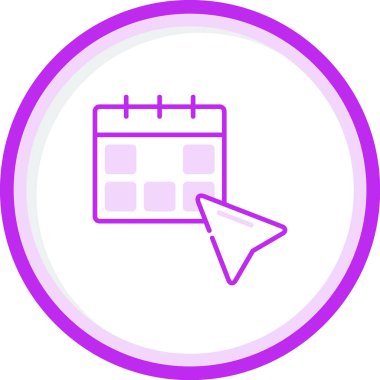 Takvimdeki harita işaretleyici simgesi. vektör illüstrasyonu 