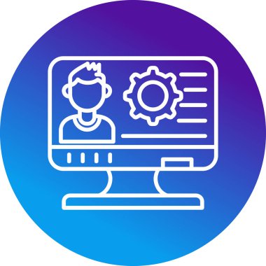 Web simgesi basit illüstrasyon ayarlanıyor