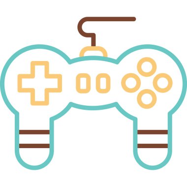 oyun denetleyici simgesi, vektör illüstrasyonu 