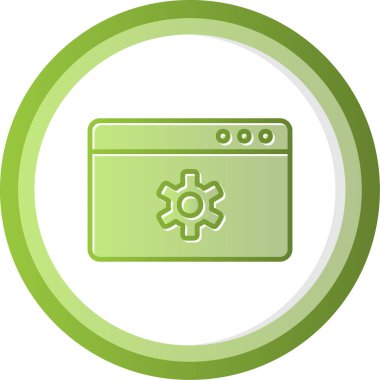 İçerik Yönetimi web simgesi vektör illüstrasyonu