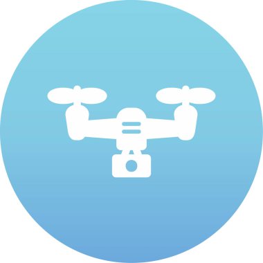 5g Drone simgesi, vektör illüstrasyonu, basit tasarım