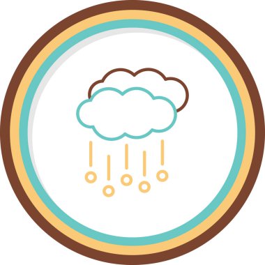 Hava durumu ikonu. Web için Hail vektör simgesinin basit illüstrasyonu          