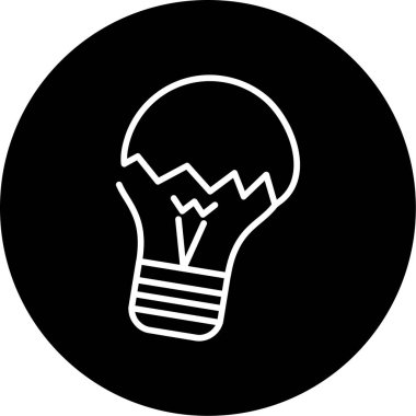 ampul web simgesi basit tasarım