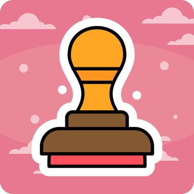 pul simgesi, vektör illüstrasyonu basit tasarım