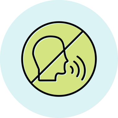 Konuşan Web simgesi vektör çizimi yok