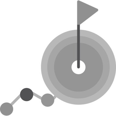 goal icon, vector illustration simple design