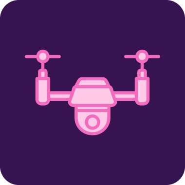 Drone simgesi vektör illüstrasyon tasarımı