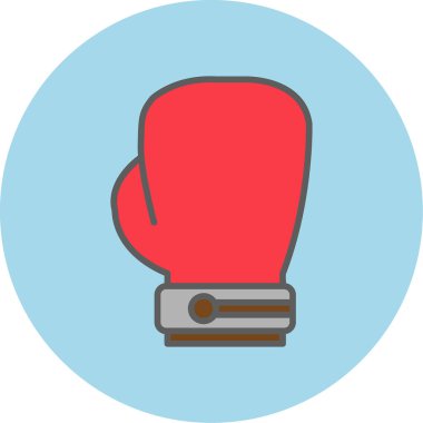 Boks eldiveni simge vektör çizim