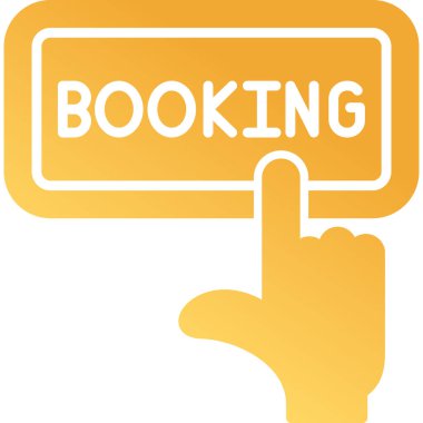 Yer ayırtıyorum. Web simgesi basit illüstrasyon                 