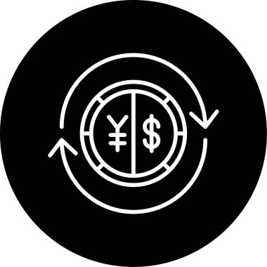 Değişim Hızı simgesi, basit vektör illüstrasyonu