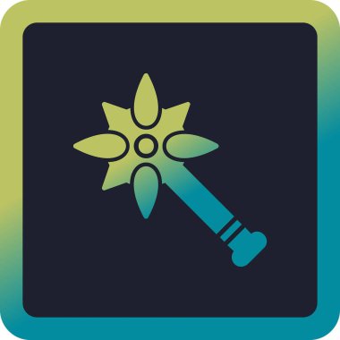 Topuz. Web simgesi basit illüstrasyon              