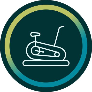 Sabit Bisiklet simge vektör çizim