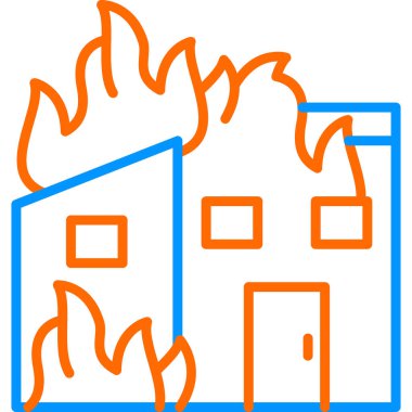 ateş Ağı simgesi basit illüstrasyon 