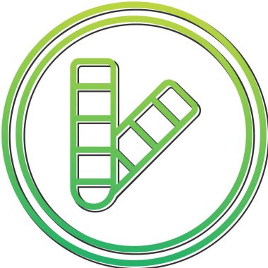 Renk Paleti web simgesi vektör çizimi