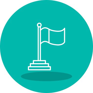 Bayrak. Web simgesi basit tasarım 