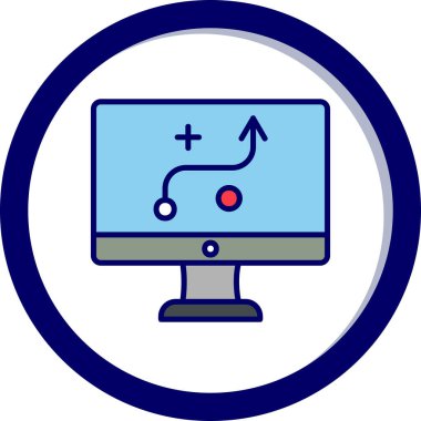 Strateji Simgesi Vektör illüstrasyonu 