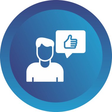 Memnuniyet web simgesi basit illüstrasyon 