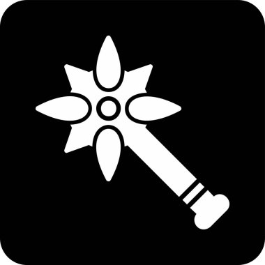 Topuz. Web simgesi basit illüstrasyon              