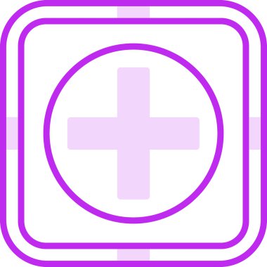 + işaretinin web basit illüstrasyonu