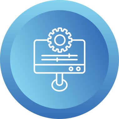 Kişiselleştirme web simgesi vektör illüstrasyonu