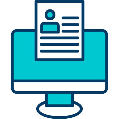 Çevrimiçi Web simgesi, vektör illüstrasyonu