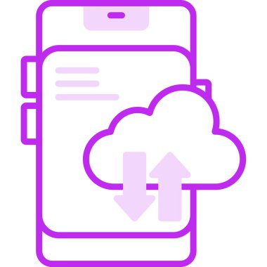 Yağmurlu bulutlar. Web simgesi basit illüstrasyon