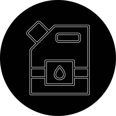 Yakıt. Web simgesi basit illüstrasyon