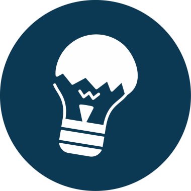 ampul web simgesi basit tasarım