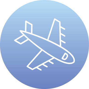  Uçak. Web simgesi basit illüstrasyon